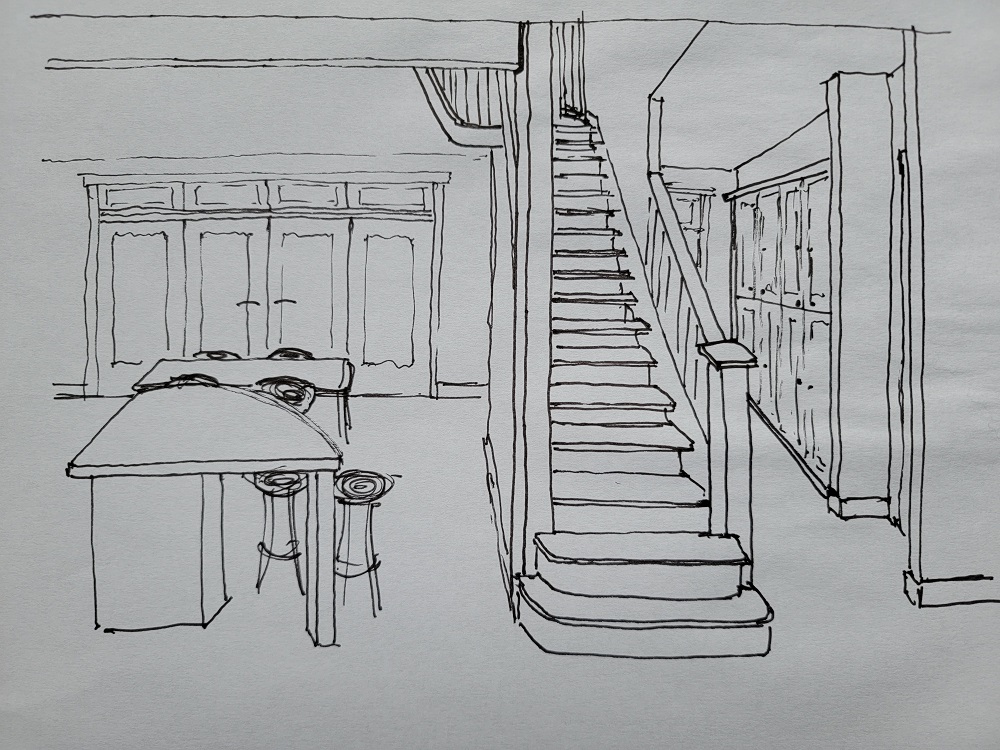 new stair layout